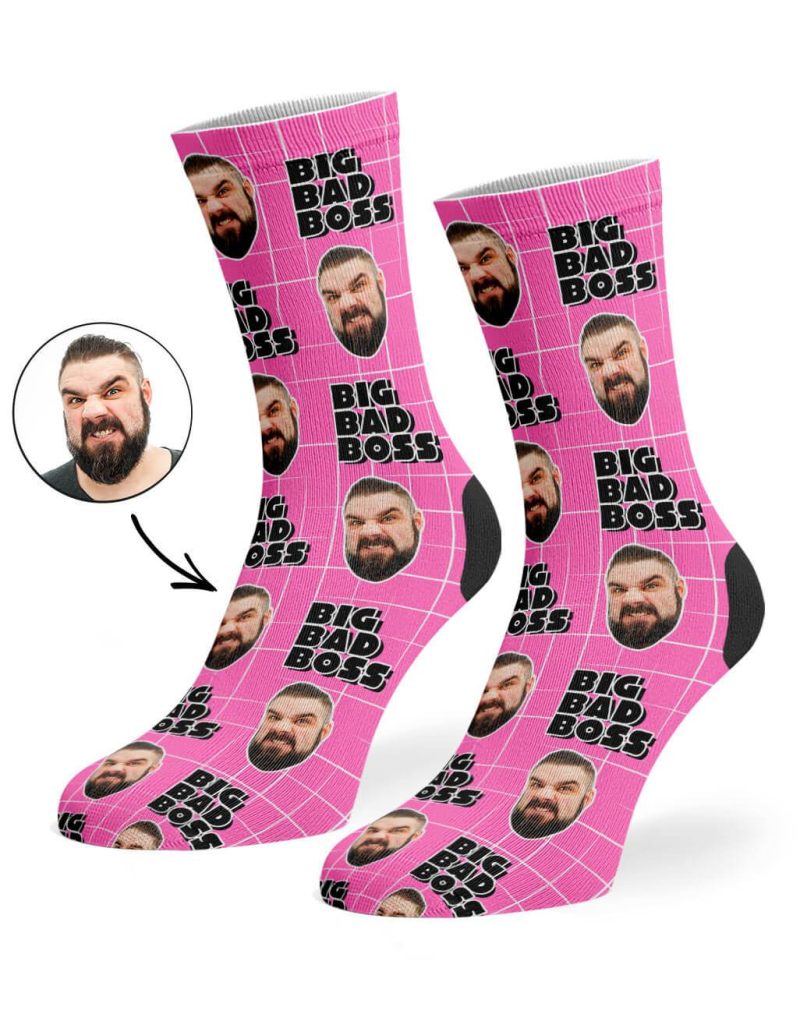 Pink Big Bad Boss Socks