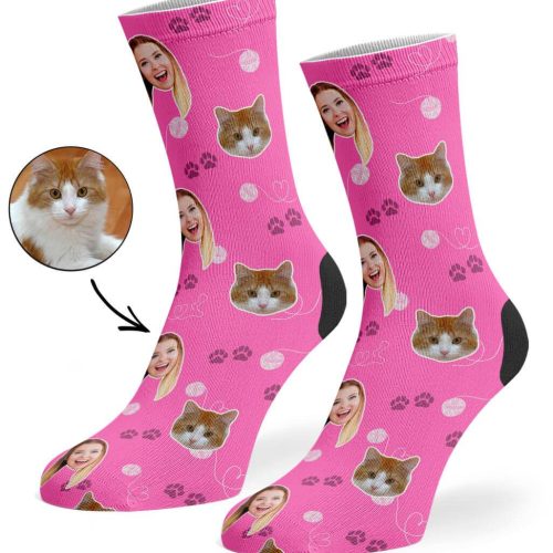 Pink Cat Owner Socks