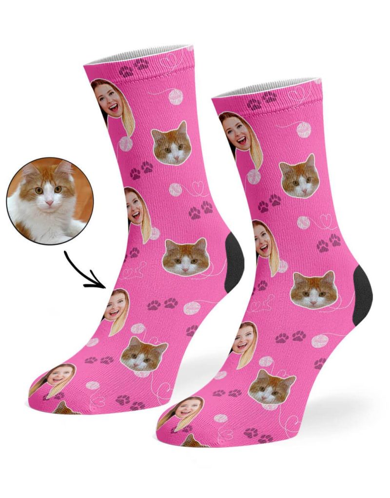 Pink Cat Owner Socks