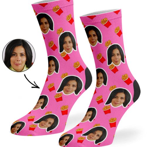 Pink Chicken Nuggets Socks