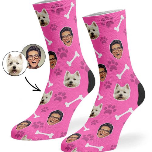 Pink Dog Owner Socks