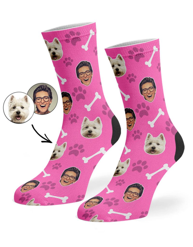 Pink Dog Owner Socks