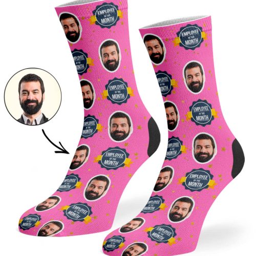 Pink Employee Of The Month Socks