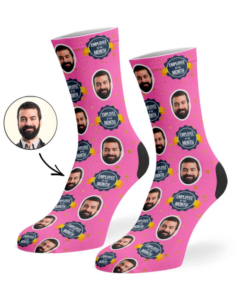 Pink Employee Of The Month Socks