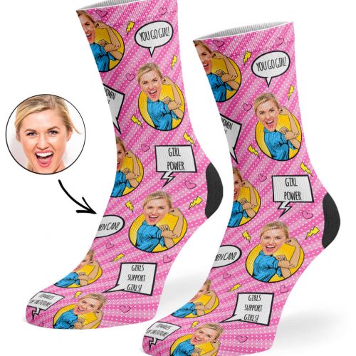 Pink Strong Women Socks