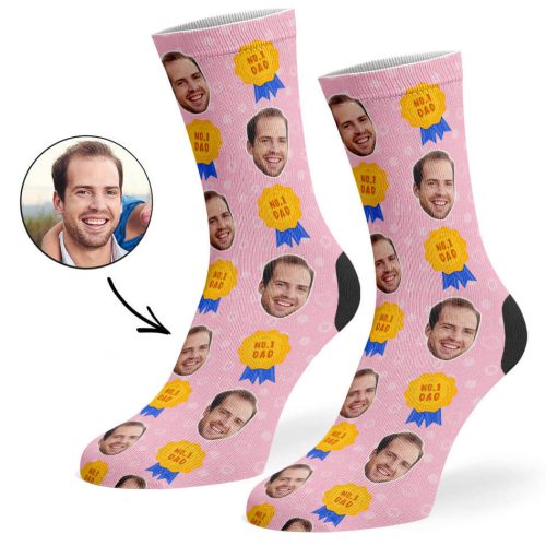 Pink 1 Dad Socks