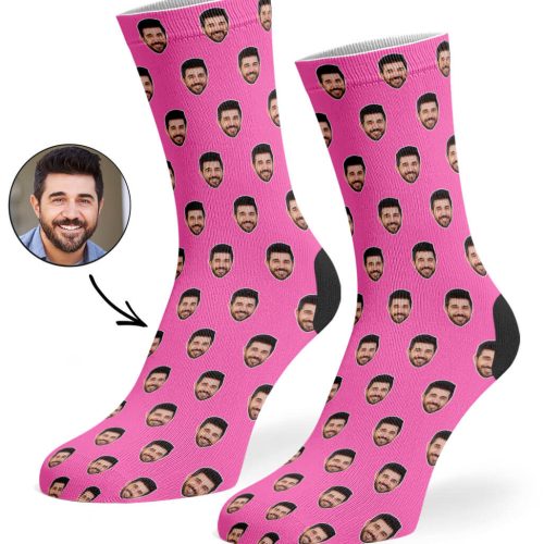 Pink Face Pattern Socks