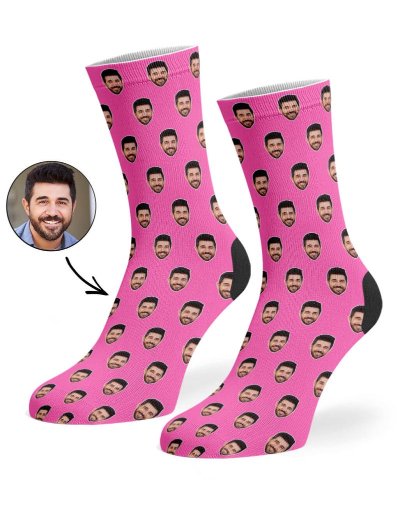 Pink Face Pattern Socks