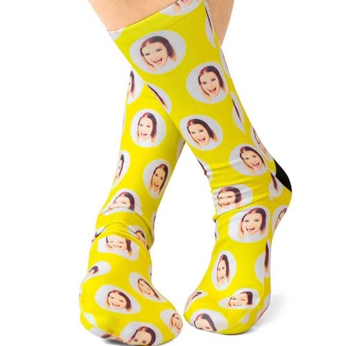 Polka Circle Face Socks