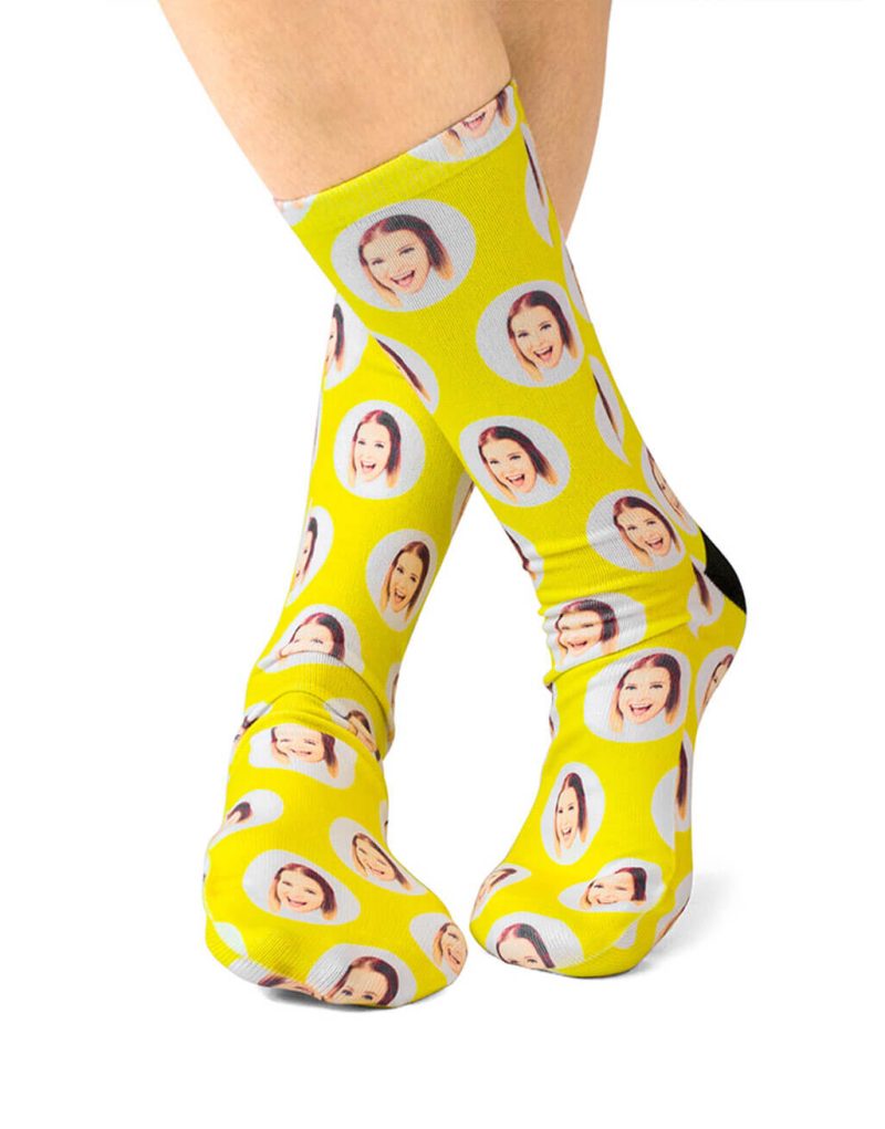 Polka Circle Face Socks