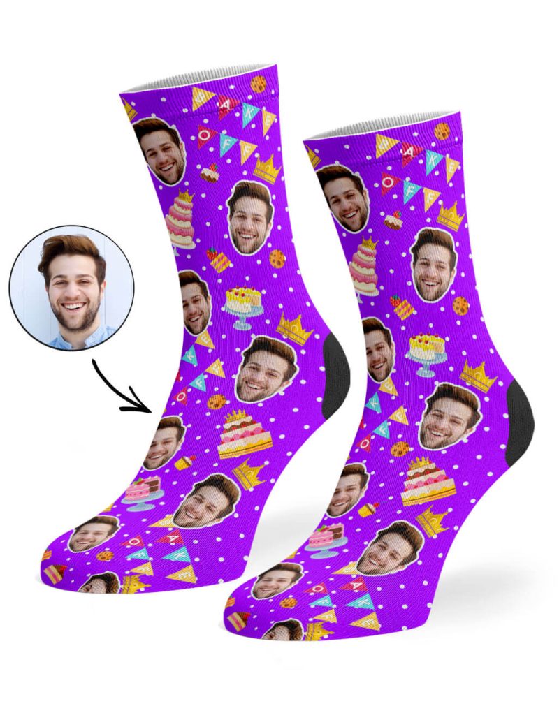 Purple Bake Off King Socks