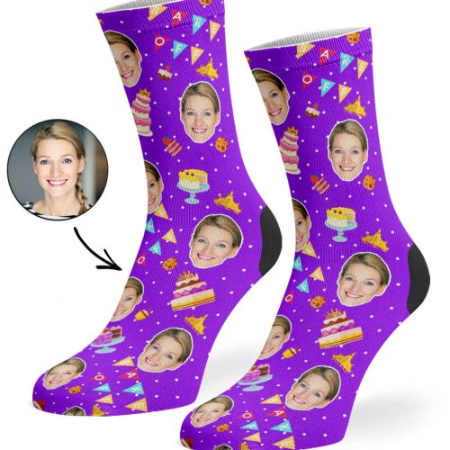 Purple Bake Off Queen Socks