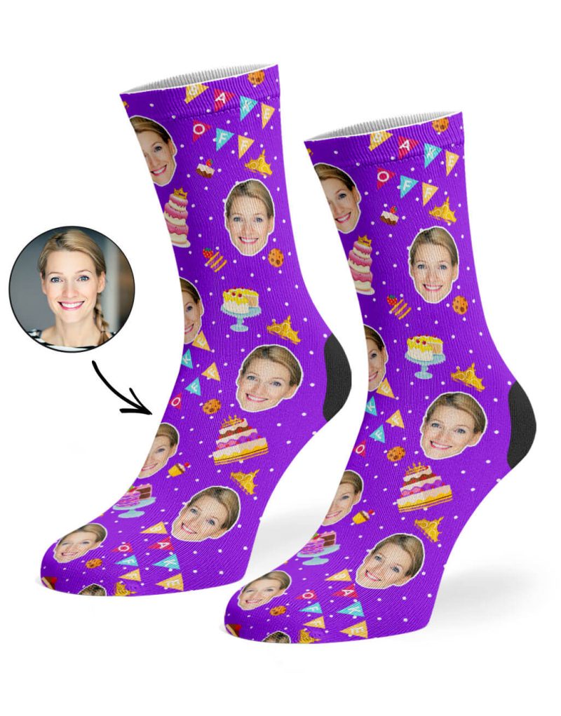 Purple Bake Off Queen Socks