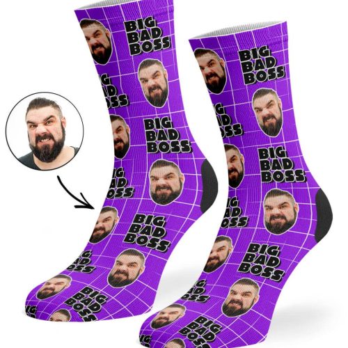 Purple Big Bad Boss Socks