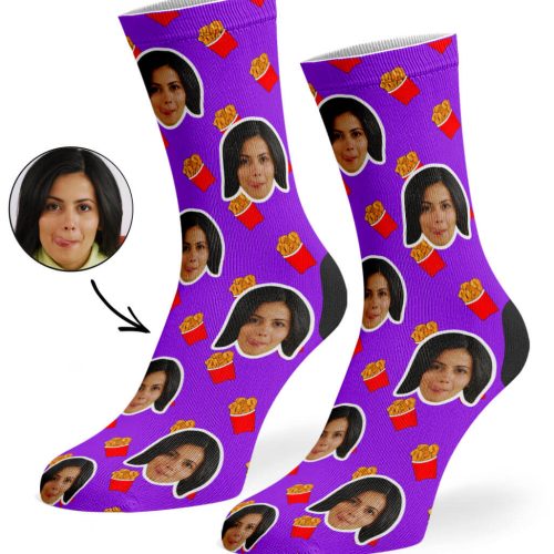 Purple Chicken Nuggets Socks