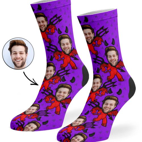 Purple Devil Me Socks