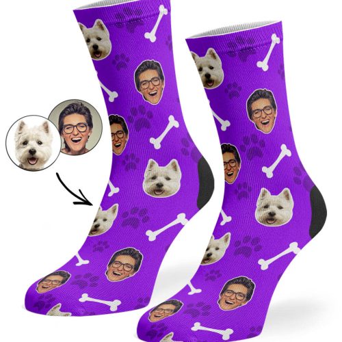 Purple Dog Owner Socks