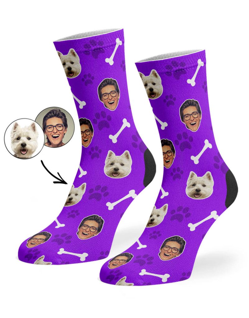 Purple Dog Owner Socks