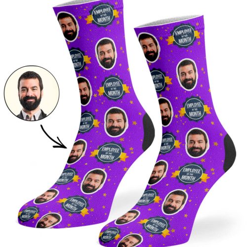 Purple Employee Of The Month Socks