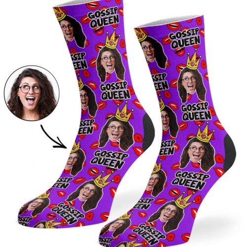 Purple Gossip Queen Socks