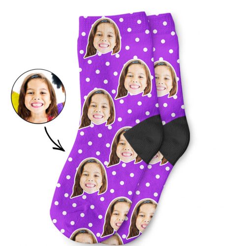 Spotty Face Kids Socks