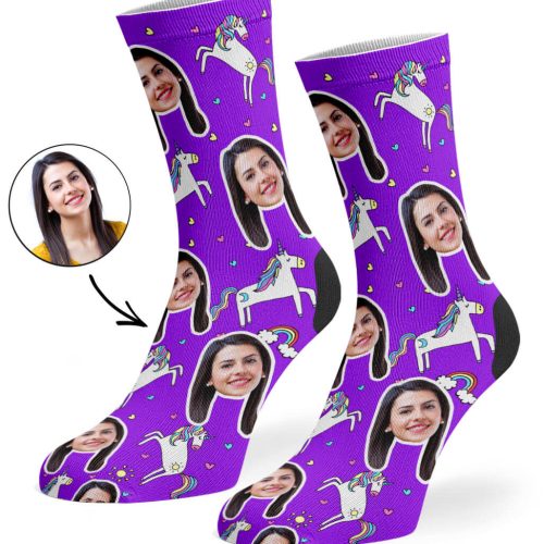 Purple Unicorn Socks