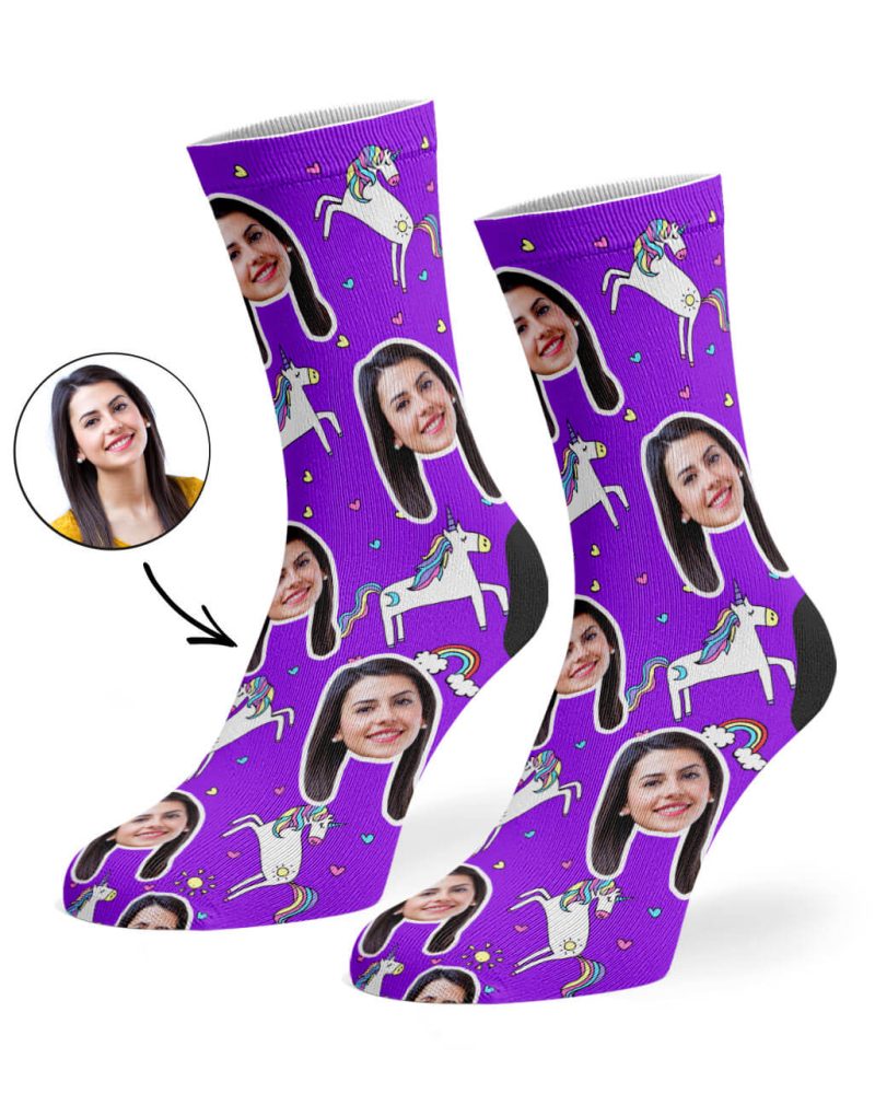 Purple Unicorn Socks