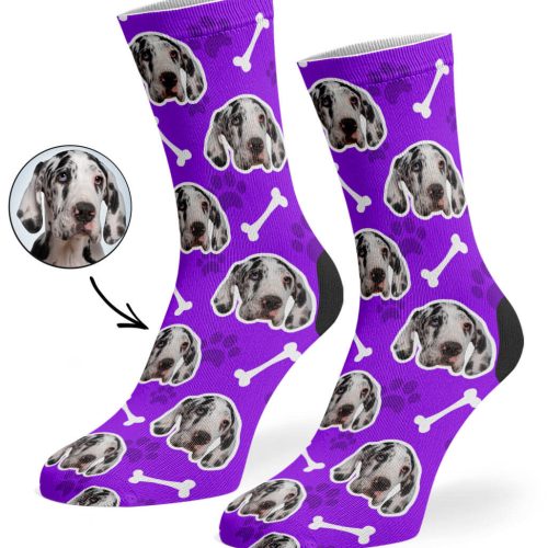 custom socks with your dog on