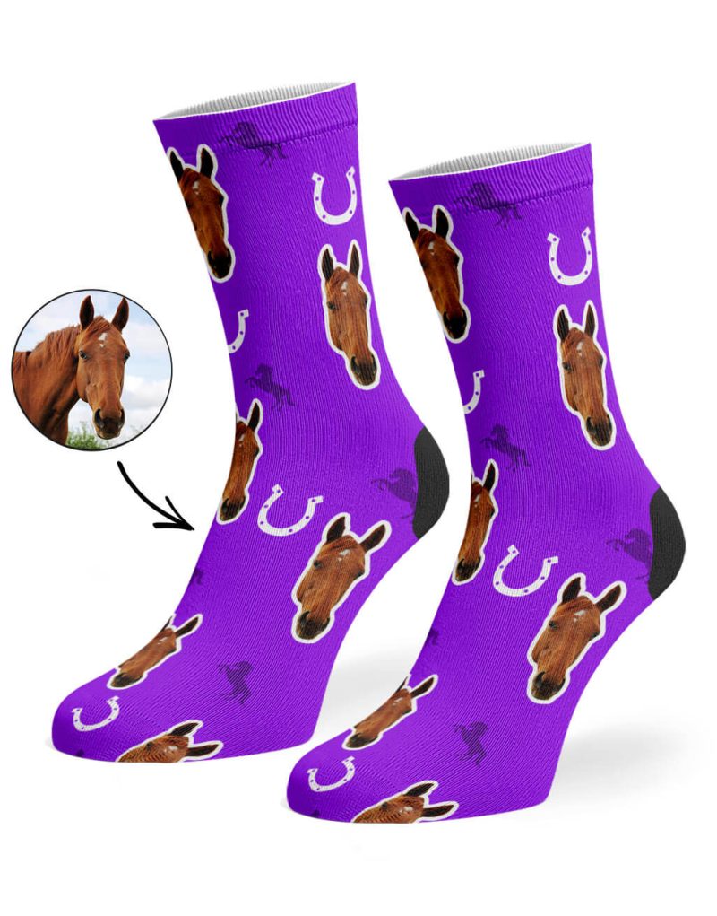 Purple Your Horse on Socks