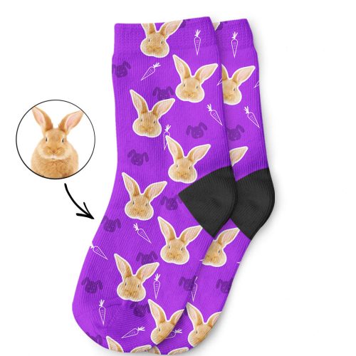 My Rabbits Photo on Childrens Socks