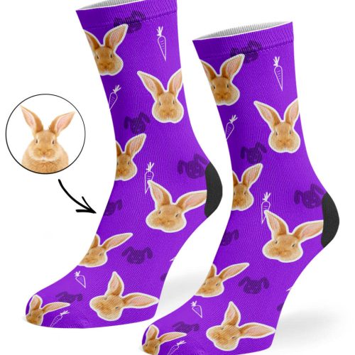 Purple Your Rabbit on Socks