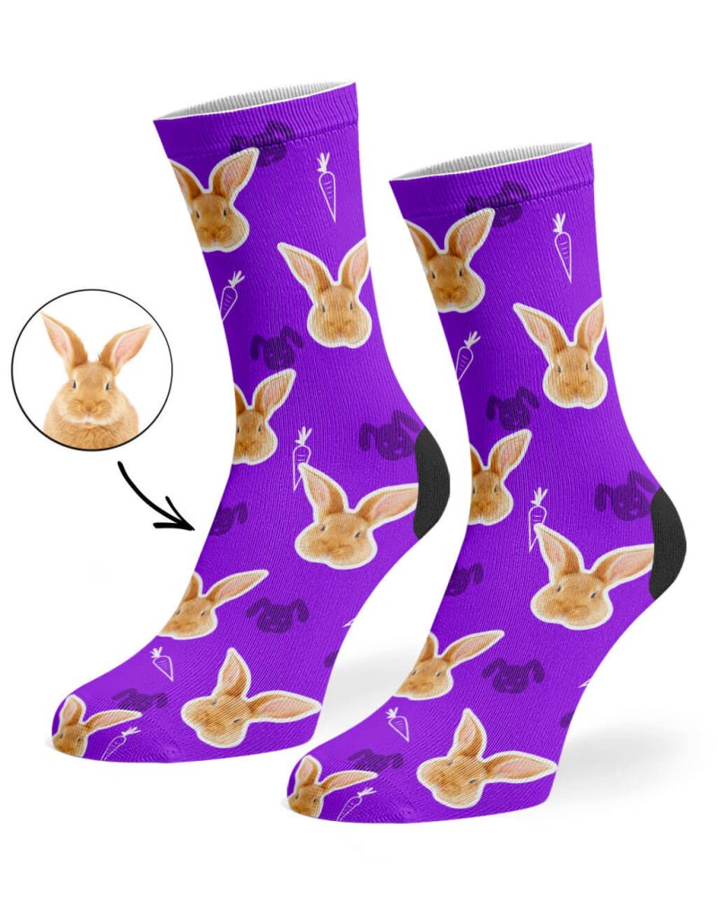 Purple Your Rabbit on Socks