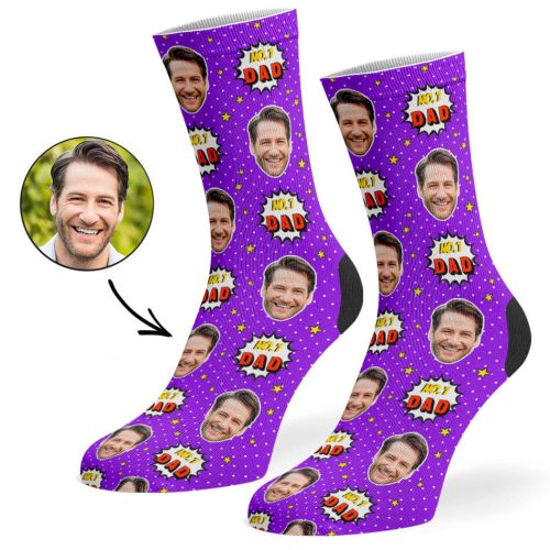 Purple No.1 Dad Socks