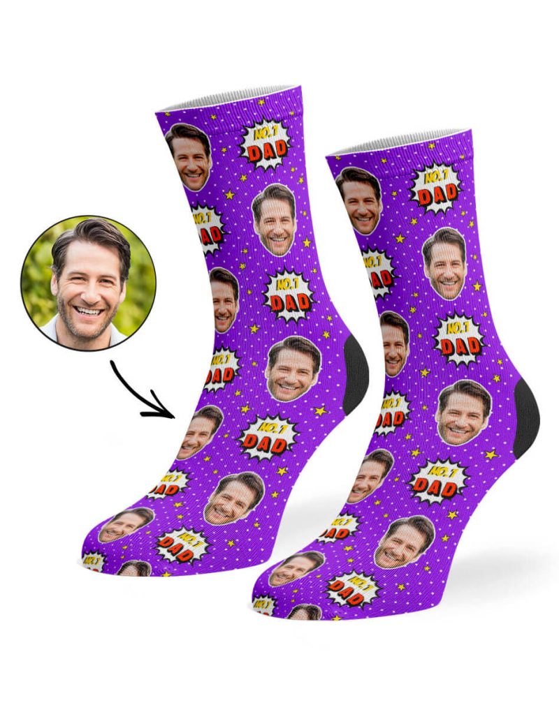 Purple No.1 Dad Socks