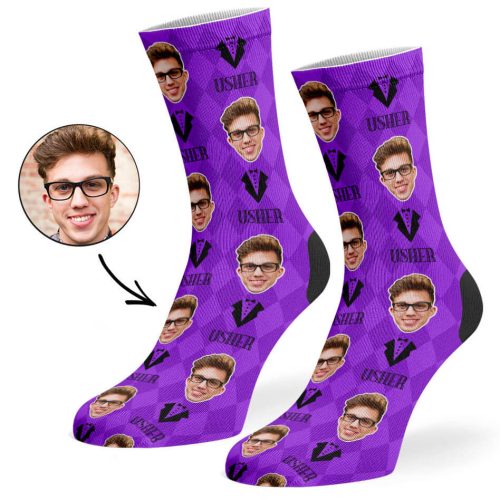 Purple Usher Socks