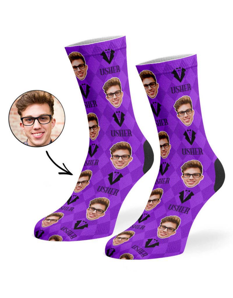 Purple Usher Socks