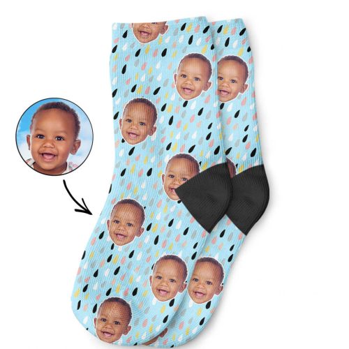 Raindrops Pattern Kids Socks