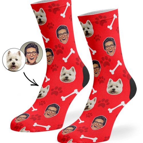 Red Dog Owner Socks