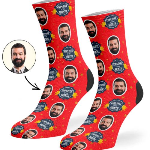 Red Employee Of The Month Socks