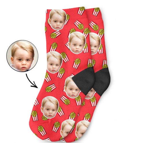 Custom Fries Kids Socks