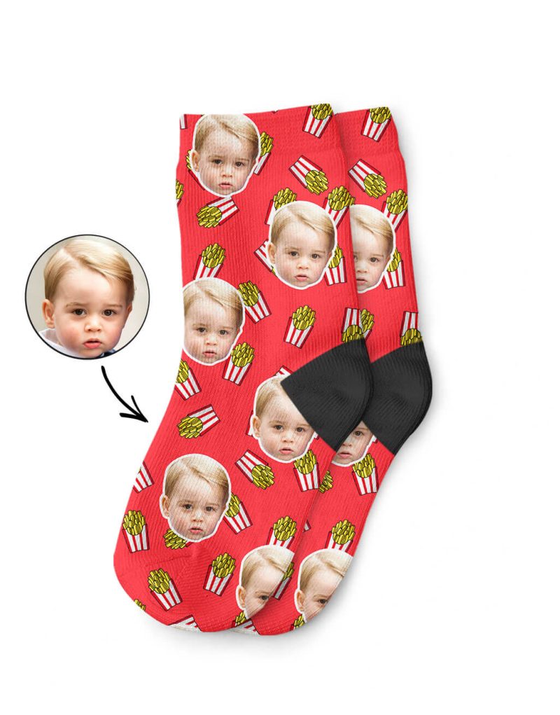 Custom Fries Kids Socks