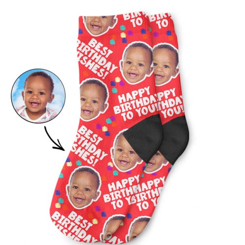 Birthday Party Kids Face Socks