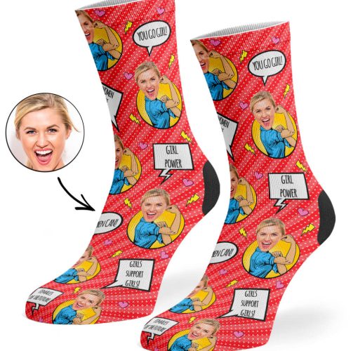 Red Strong Women Socks