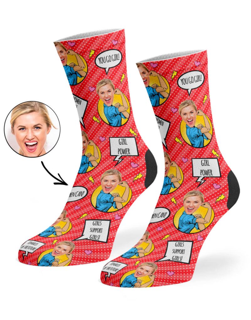 Red Strong Women Socks