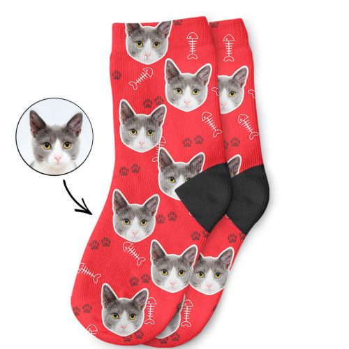 My Cats Face On Childrens Socks