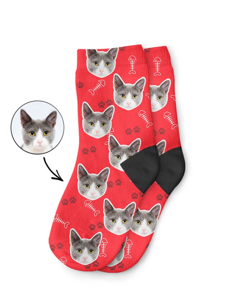 My Cats Face On Childrens Socks