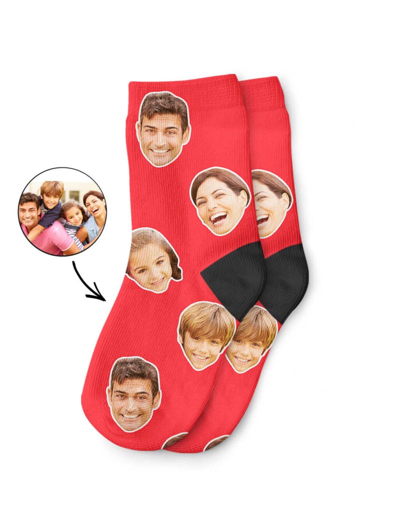 My Family Photos On Childrens Socks