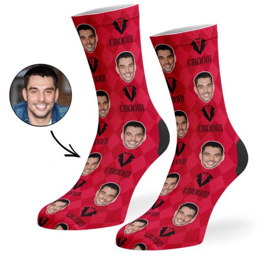 Red Groom Socks