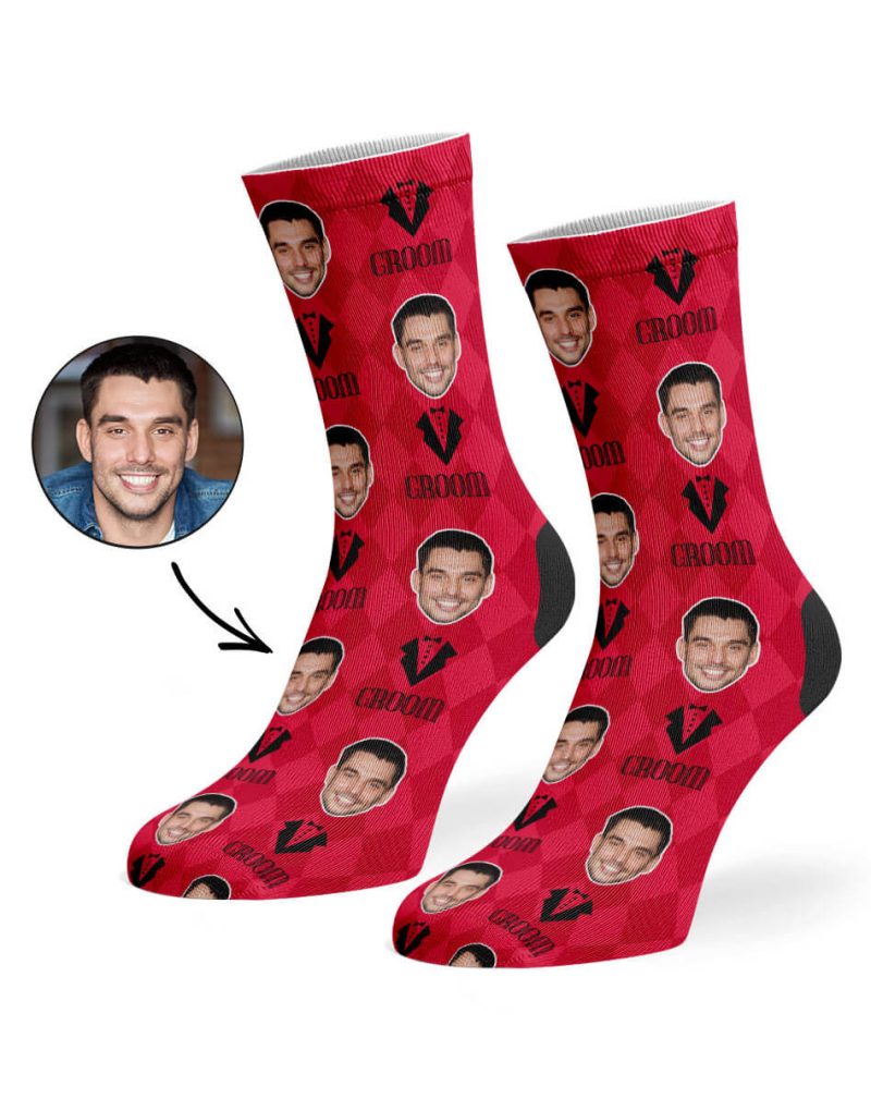 Red Groom Socks