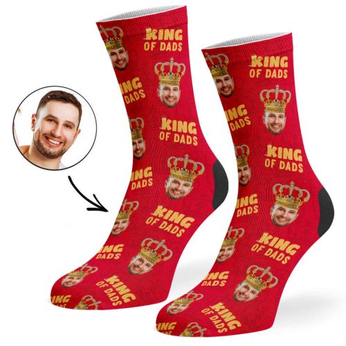 Red King Of Dads Socks